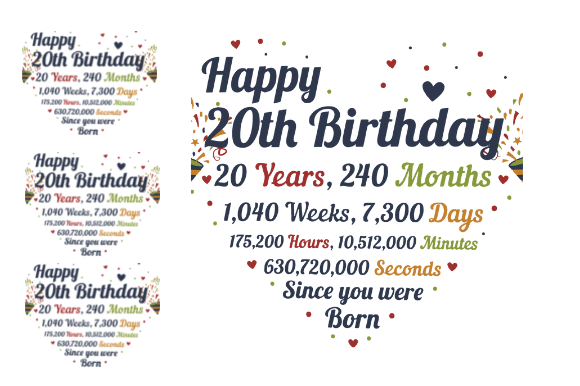 Reviewing the 20th Birthday Heart Design for Embroidery