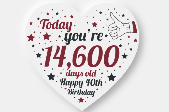 Reviewing the 40TH BIRTHDAY CARD Design for Embroidery