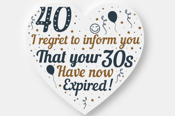 Reviewing the 40TH BIRTHDAY Design for Embroidery